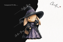 Whimsical Witch Bunny | Halloween PNG Product Image 2