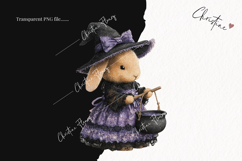 Whimsical Witch Bunny | Halloween PNG Product Image 2