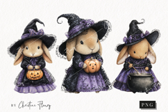 Whimsical Witch Bunny | Halloween PNG Product Image 1