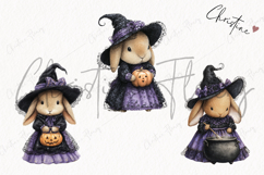 Whimsical Witch Bunny | Halloween PNG Product Image 3