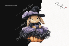 Whimsical Witch Bunny | Halloween PNG Product Image 2