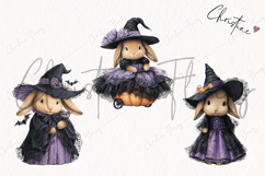 Whimsical Witch Bunny | Halloween PNG Product Image 3