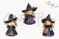 Whimsical Witch Bunny | Halloween PNG Product Image 3