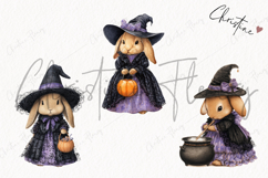 Whimsical Witch Bunny | Halloween PNG Product Image 3