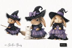 Whimsical Witch Bunny | Halloween PNG Product Image 1
