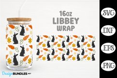 Easter Bunny Glass Can Wrap for 16 oz SVG Product Image 1