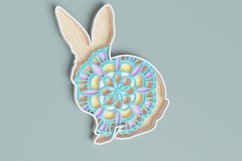 Easter Laser Cut file - Bunny Mandala Product Image 2