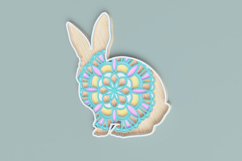 Easter Laser Cut file - Bunny Mandala Product Image 4