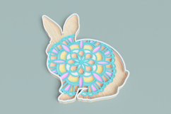 Easter Laser Cut file - Bunny Mandala Product Image 3