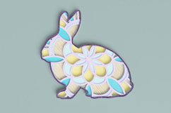 Easter Laser Cut file - Bunny Mandala Product Image 1