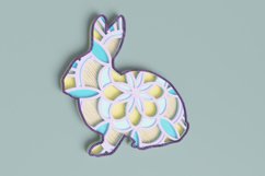 Easter Laser Cut file - Bunny Mandala Product Image 4