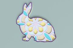 Easter Laser Cut file - Bunny Mandala Product Image 2