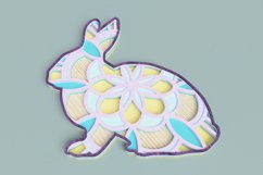 Easter Laser Cut file - Bunny Mandala Product Image 3
