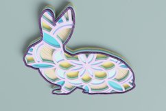 Easter Laser Cut file - Bunny Mandala Product Image 5