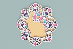 Easter Laser Cut file - Bunny Mandala Product Image 4