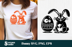 Cute Easter bunny SVG | Easter SVG | Bunny silhouette Product Image 1