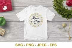 Buon Natale. Merry Christmas in Italian. SVG cut file Product Image 2