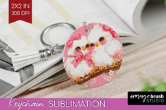 Burds Valentine Keychain PNG Cute Valentines Day Keychain Product Image 1