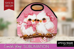 Burds Valentine Lunch Bag Cute Valentines Day Lunch Bug PNG Product Image 1