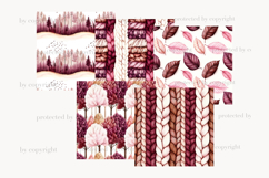GlamArtZhanna, Autumn background, Autumn pattern, Autumn paper, Fall digital paper, Fall background, Fall pattern, Pumpkin pattern, Autumn forest paper, Pumpkin papers, Burgundy fall paper, Apple paper, Knitted papers, Knitted pattern