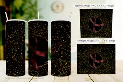 Burgundy Ribbon 20oz Tumbler Sublimation Product Image 4