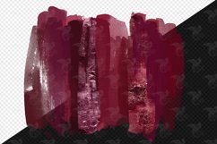 Burgundy Watercolor Brush Strokes Clipart Product Image 3