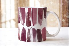 Burgundy Watercolor Brush Strokes Clipart Product Image 2