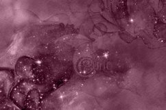 Burgundy Watercolor Galaxy Glitter Digital Paper Product Image 4