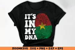 It's in my DNA Burkina Faso Flag Fingerprint Sublimation SVG Product Image 2
