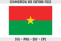 Burkina Faso flag SVG Original Colors - Cut files for Cricut Product Image 1