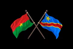 Burkina Faso versus Democratic Republic of Congo Two Flags Product Image 2