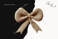 Burlap Bow Clipart | Farmhouse PNG Product Image 2