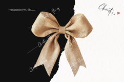 Burlap Bow Clipart | Farmhouse PNG Product Image 2