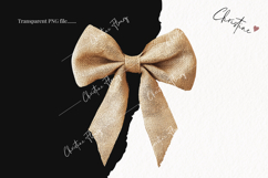 Burlap Bow Clipart | Farmhouse PNG Product Image 2