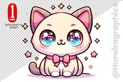 Burmese Cat Clipart - PNG File Product Image 1