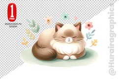 Burmese Cat Clipart - PNG File Product Image 1