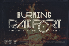 Burning Radfort - Handcrafted Font Family Product Image 1