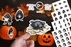 Burnout Raven Dark Academia Sticker Product Image 1