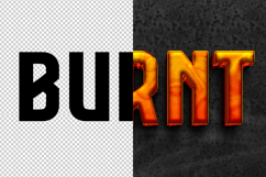 Burnt 3D editable text effect Product Image 2