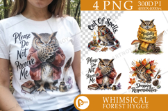Burnt-Out Owl Sublimation Product Image 2