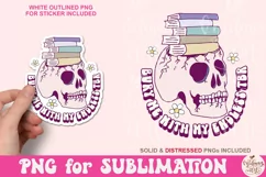 Bury Me With My Endless TBR PNG, Cute Bookish Bookworm Png Product Image 1