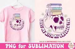 Bury Me With My Endless TBR PNG, Cute Bookish Bookworm Png Product Image 2
