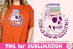 Bury Me With My Endless TBR PNG, Cute Bookish Bookworm Png Product Image 4