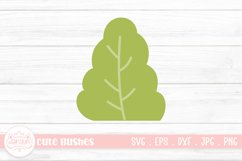 Simple Bushes Cartoon | Cute Grass Bush Clipart Design Product Image 1