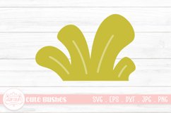 Simple Bushes Cartoon | Cute Grass Bush Clipart Design Product Image 1