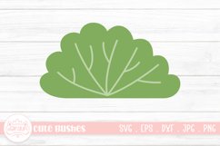 Simple Bushes Cartoon | Cute Grass Bush Clipart Design Product Image 1