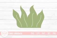 Simple Bushes Cartoon | Cute Grass Bush Clipart Design Product Image 1