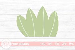 Simple Bushes Cartoon | Cute Grass Bush Clipart Design Product Image 1