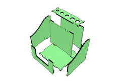 Business card place and pen holder-laser cut file Product Image 4