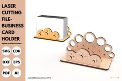 business card holder | svg | laser | cut | 3d | cut | moon Product Image 2
